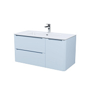 Тумба с умывальником, подвесная, 100 см,голубой, Edifice, IDDIS, EDI10B0i95K