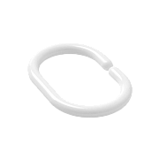 Набор колец для шторы в ванную комнату, White, RID011P, IDDIS