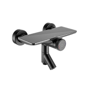 Смеситель для ванны с управлением Push Control, чер. мат., Shelfy IDDIS, SHEBLBTi02WA