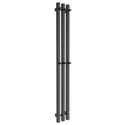Полотенцесушитель Inaro Р120*6*12 профильный, черный, арт.INR-PR-120*6Ч