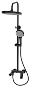 Смеситель для ванны с верхним душем, Linea Black, CETUS, CSLB253553BS-05-S2192