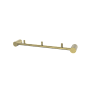 Планка на 3 крючка, нержавеющая сталь, Petite, золото матовое, IDDIS, PETG0S3i41