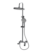 Смеситель для ванны с верхним душем, Linea Gun Grey, CETUS, CSLG253553QP-05-S2192 Смеситель для ванны с верхним душем, Linea Gun Grey, CETUS, CSLG253553QP-05-S2192
