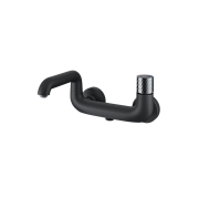 Смеситель для ванны с управлением Push Control, черный матовый, Twist, IDDIS, TWIBLBTi02WA