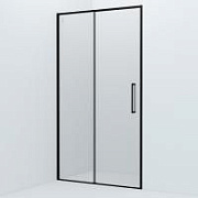Душевая дверь в нишу раздвижные, черный ал. проф., 110х195, Slide, IDDIS, SLI6BS1i69