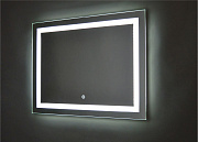 Зеркало для ванной комнаты с сенсорной LED подсветкой 100x80 см, БАРГО