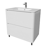 Тумба с умывальником, напольная, 80 см, белая, Edifice, IDDIS, EDI80WFi95K