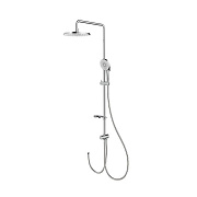 Душевой гарнитур с тропической лейкой, глянцевый хром, Ideal Spa, MILARDO, ILSSB3FM76